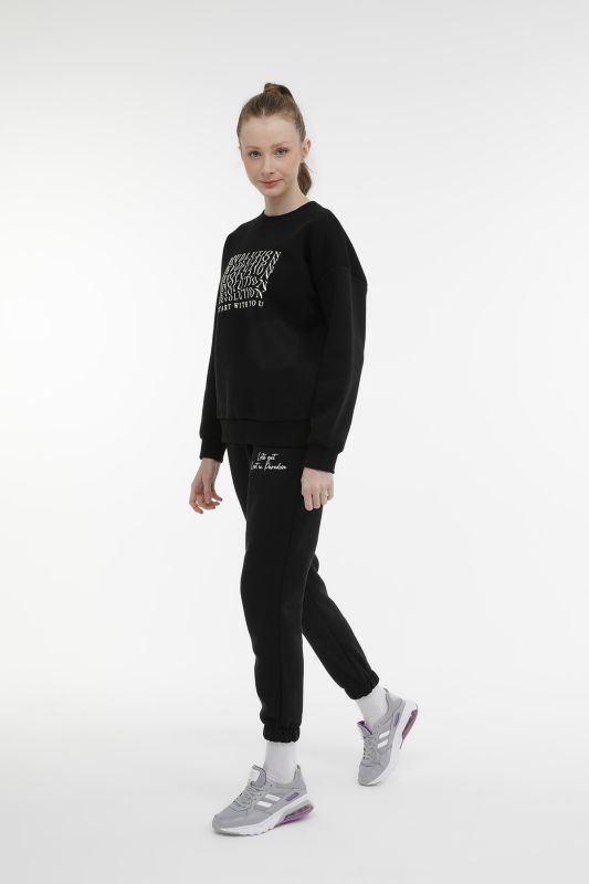 WL RACHEL 16SDK203 3PR Black Women's Sweatshirt