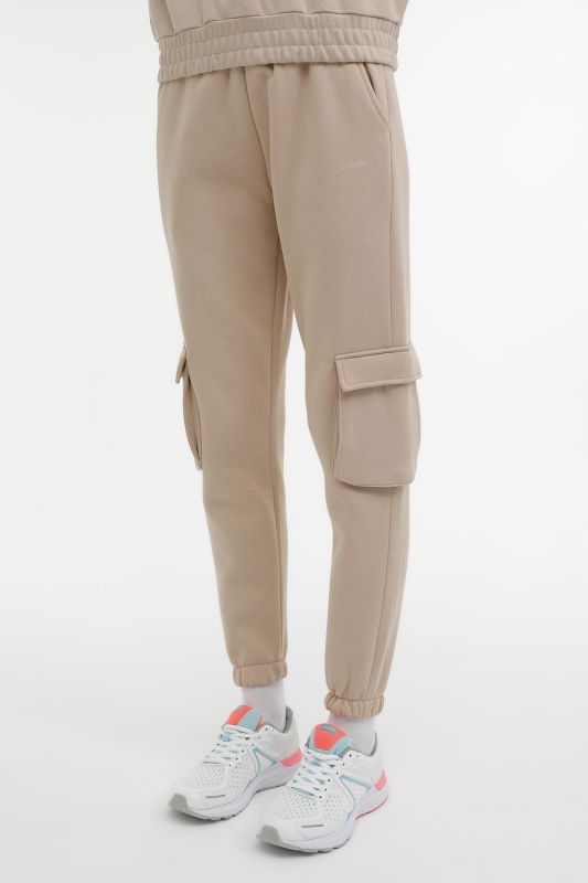 WL RACHEL KG 22SDK303 3PR Beige Women's Sweatpants