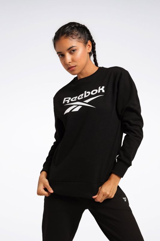 RI BL Fleece Crew Black Women's Sweatshirt