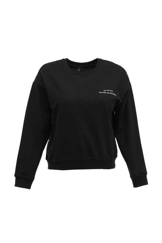 WB AURA BSC 16OV82 3PR Black Women's Sweatshirt