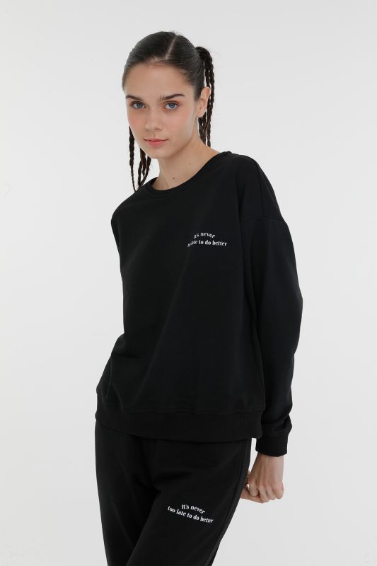 WB AURA BSC 16OV82 3PR Black Women's Sweatshirt