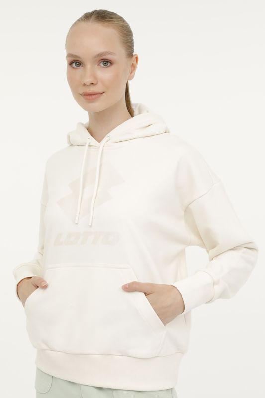 W-SMART W IV SWEAT HD 3PR Beige Women's Sweatshirt