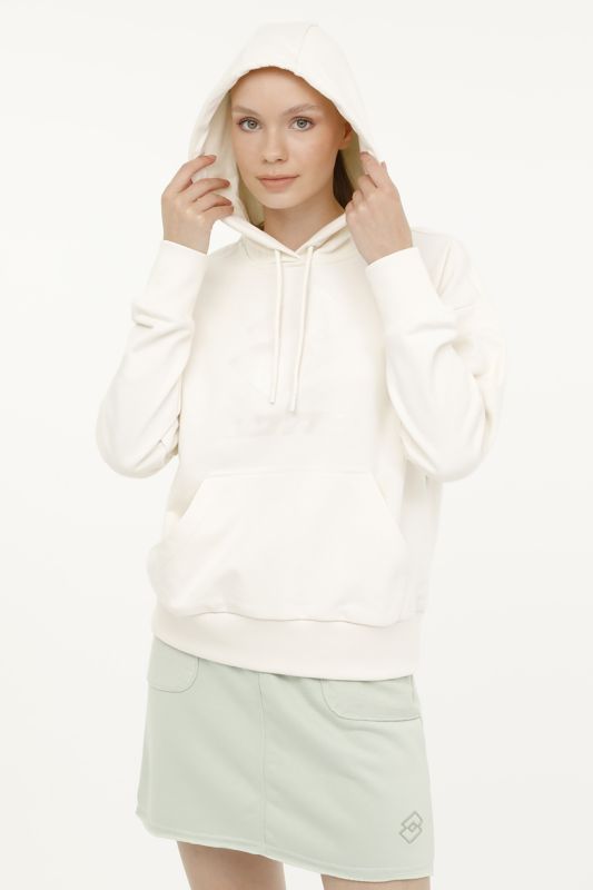 W-SMART W IV SWEAT HD 3PR Beige Women's Sweatshirt