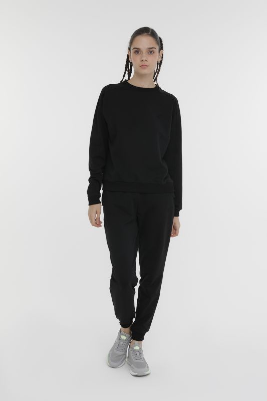 W-GIOVE C NECK SWT 3PR Black Women's Sweatshirt