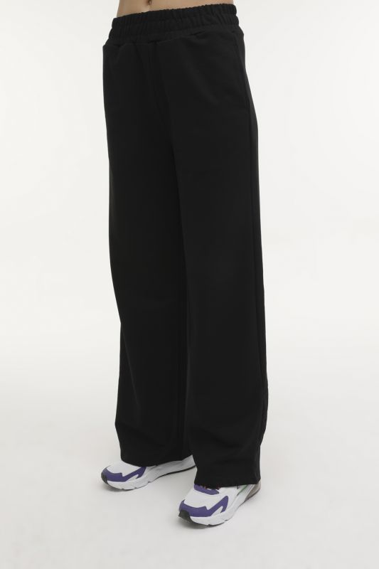 WB WIDELEG 22FN93 4FX Black Women's Sweatpants