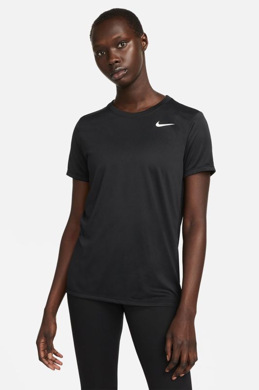 W NK DF TEE RLGD LBR Black Women's Short Sleeve T-Shirt