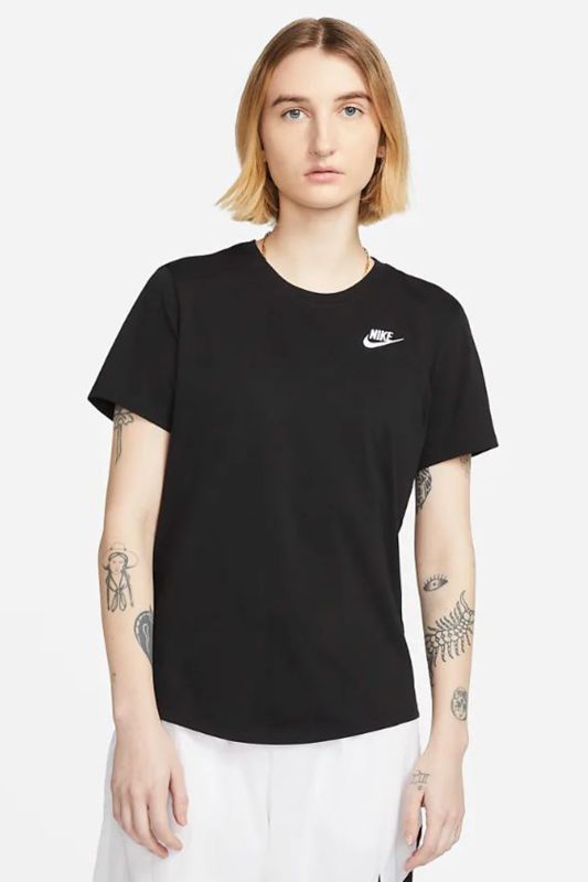 W NSW TEE CLUB Black Women's Short Sleeve T-Shirt