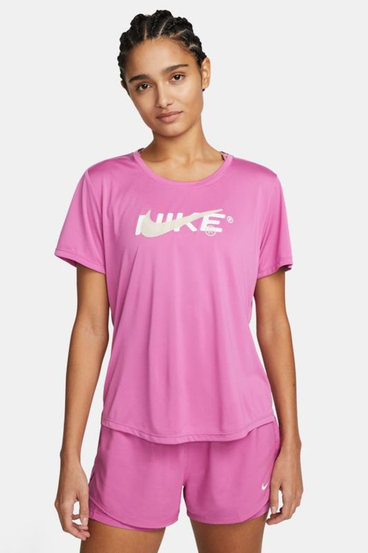 NK ONE DF SS STD TOP GRX Fuchsia Women's Short Sleeve T-Shirt