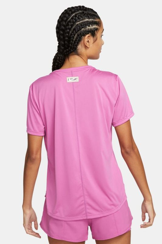 NK ONE DF SS STD TOP GRX Fuchsia Women's Short Sleeve T-Shirt