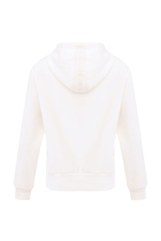 RI BL FLEECE HOODIE White Women's Sweatshirt