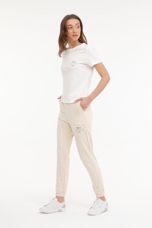 WB ANNA 22CT1170 4FX Beige Women's Sweatpants