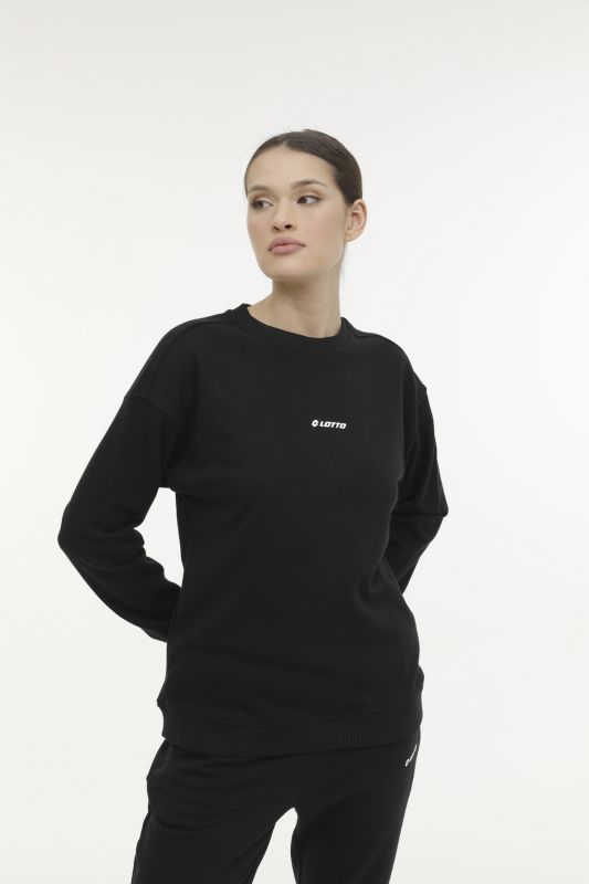 W-DELFIN C NECK SWEAT 4FX Black Women's Sweatshirt