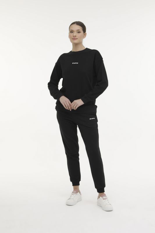 W-DELFIN C NECK SWEAT 4FX Black Women's Sweatshirt