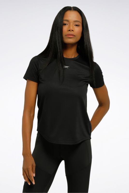 RUNNING SPEEDWICK TEE Black Women's Short Sleeve T-Shirt