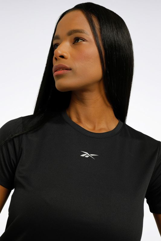 RUNNING SPEEDWICK TEE Black Women's Short Sleeve T-Shirt