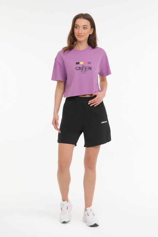 WL VANILLA 11MD1056 Purple Women's Short Sleeve T-Shirt