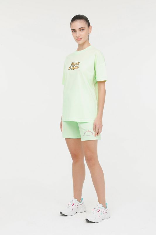 WL WINDY 11MD1153 4FX Neon Green Women's Short Sleeve T-Shirt