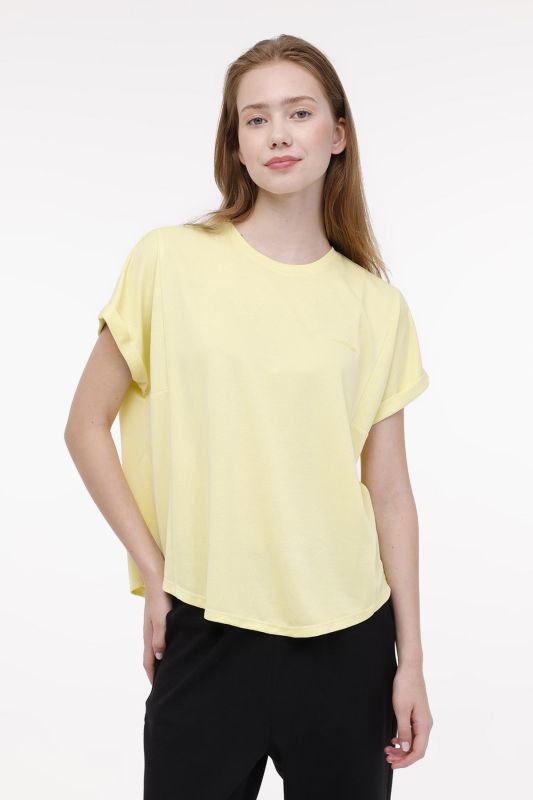 WL FUN 11MD1143 4FX Yellow Women's Short Sleeve T-Shirt