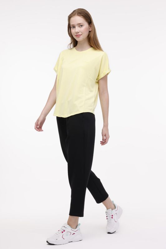 WL FUN 11MD1143 4FX Yellow Women's Short Sleeve T-Shirt