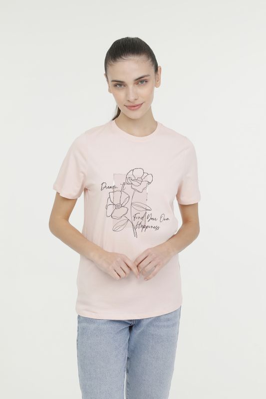 WL AMELIA-B 11GFK301 4FX Pink Women's Short Sleeve T-Shirt