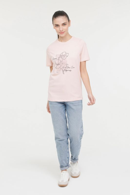 WL AMELIA-B 11GFK301 4FX Pink Women's Short Sleeve T-Shirt