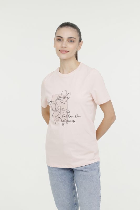 WL AMELIA-B 11GFK301 4FX Pink Women's Short Sleeve T-Shirt