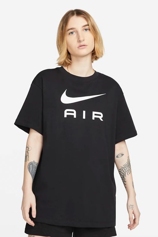 W NSW TEE AIR BF Black Women's Short Sleeve T-Shirt