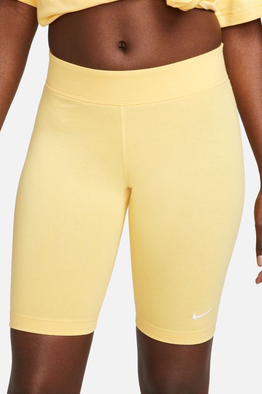 W NSW ESSNTL MR BIKER SHO Yellow Women's Leggings