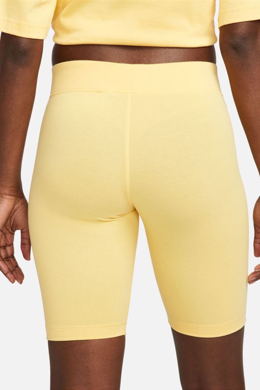 W NSW ESSNTL MR BIKER SHO Yellow Women's Leggings