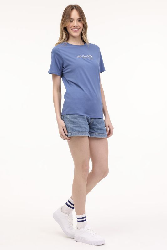 WL GHOST 11SS128 4FX Indigo Women's Short Sleeve T-Shirt