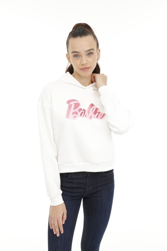 WL BARBIE 17GFL744 4FX White Women's Sweatshirt