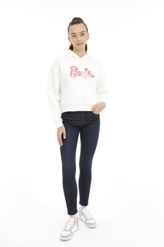 WL BARBIE 17GFL744 4FX White Women's Sweatshirt