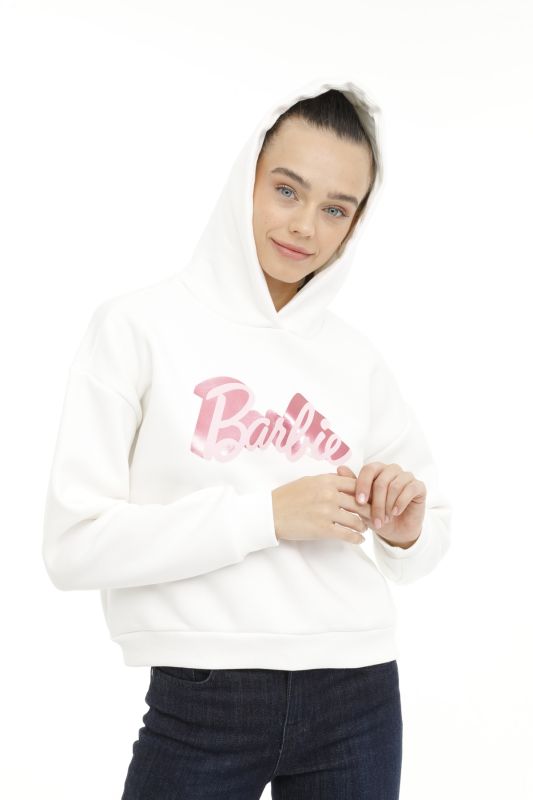 WL BARBIE 17GFL744 4FX White Women's Sweatshirt