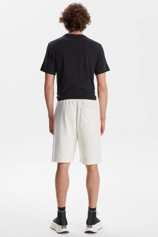 GO-TO EMBROIDERE Beige Unisex Shorts