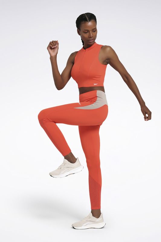 RUNNING VECTOR TIGHT Orange Women's Leggings