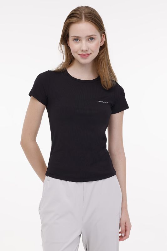 WL VERA 11STFW004 4FX Black Women's Short Sleeve T-Shirt