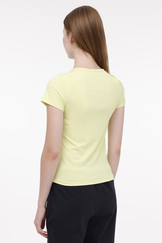 WL VERA 11STFW004 4FX Yellow Women's Short Sleeve T-Shirt