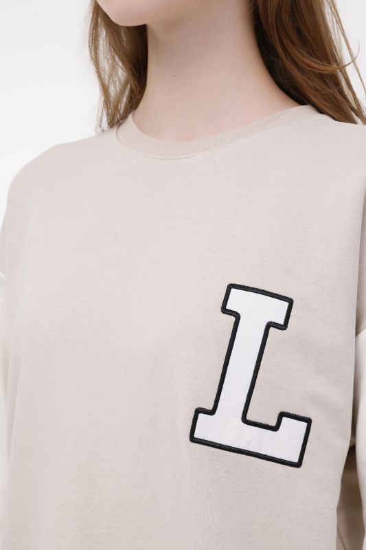 WL GLORY-YD 16SS121 4PR Beige Women's Sweatshirt