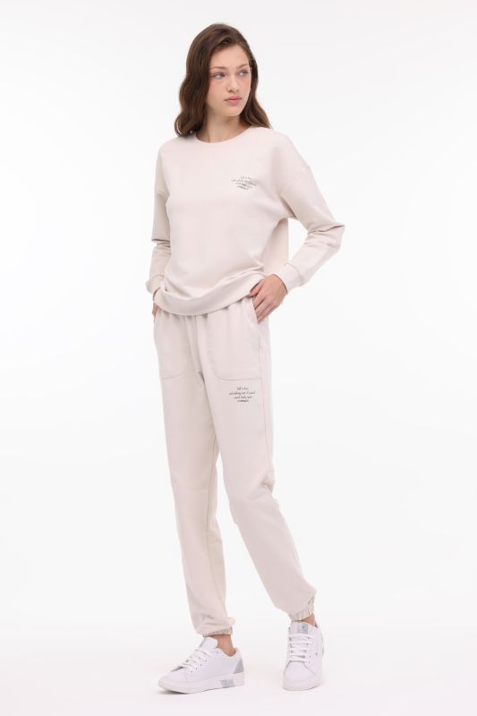 WB ANNA-YD 22CT1170 4PR Beige Women's Sweatpants