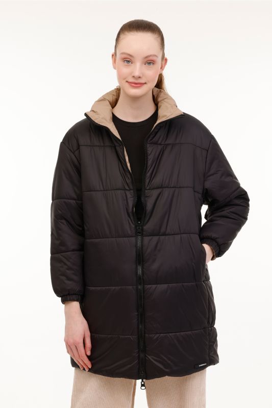 WL ALBERTA 3GF722 4PR Black Women's Long Coat