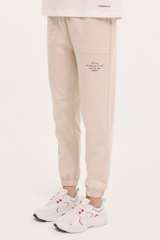 WL ANNA 22CT1170 4PR Beige Women's Sweatpants