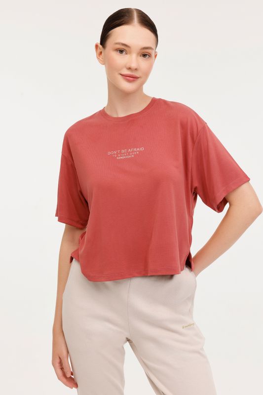 WL PALMA 11MS400 4PR PASTEL BORDO Women's Short Sleeve T-Shirt