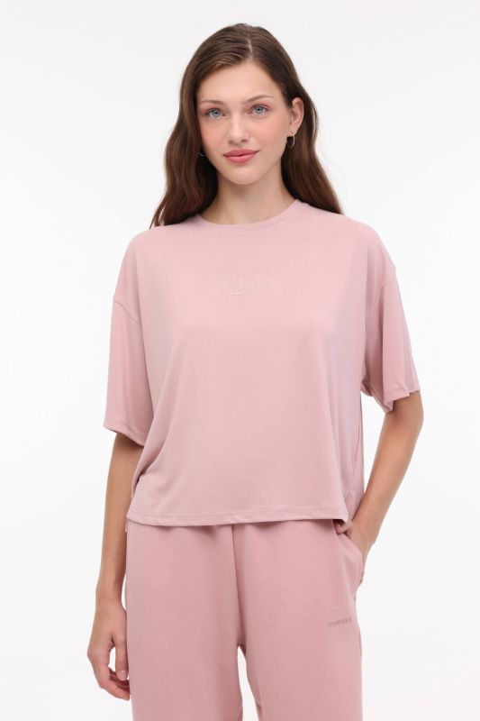 WL PALMA 11MS400 4PR Pink Women's Short Sleeve T-Shirt