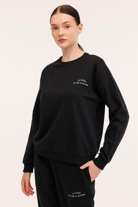 WB AURA BSC 16OV82 4PR Black Women's Sweatshirt