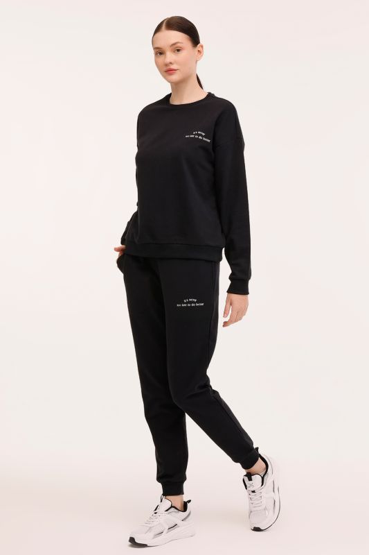 WB AURA BSC 16OV82 4PR Black Women's Sweatshirt