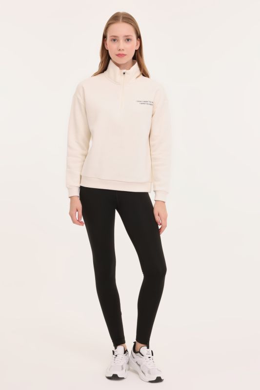 WL SARAH 16BT120 4PR Ecru Women's Sweatshirt