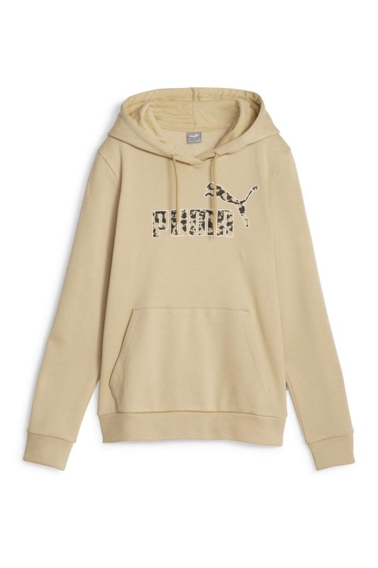 ESS+ ANIMAL Hoodie Sand D Beige Women Sweatshirt