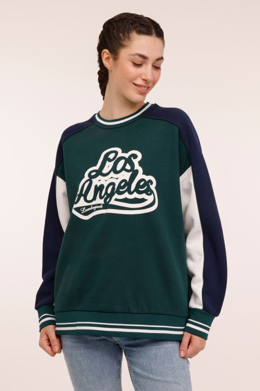 WL LEANDRA 16GF954 4PR Green Women's Sweatshirt