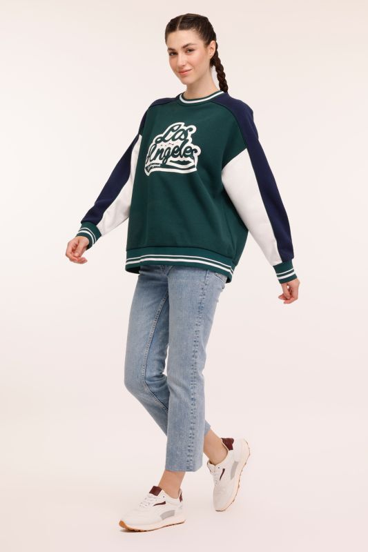 WL LEANDRA 16GF954 4PR Green Women's Sweatshirt