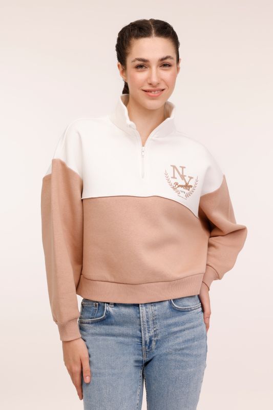 WL KARLEE 16BT142 4PR Camel Women's Sweatshirt